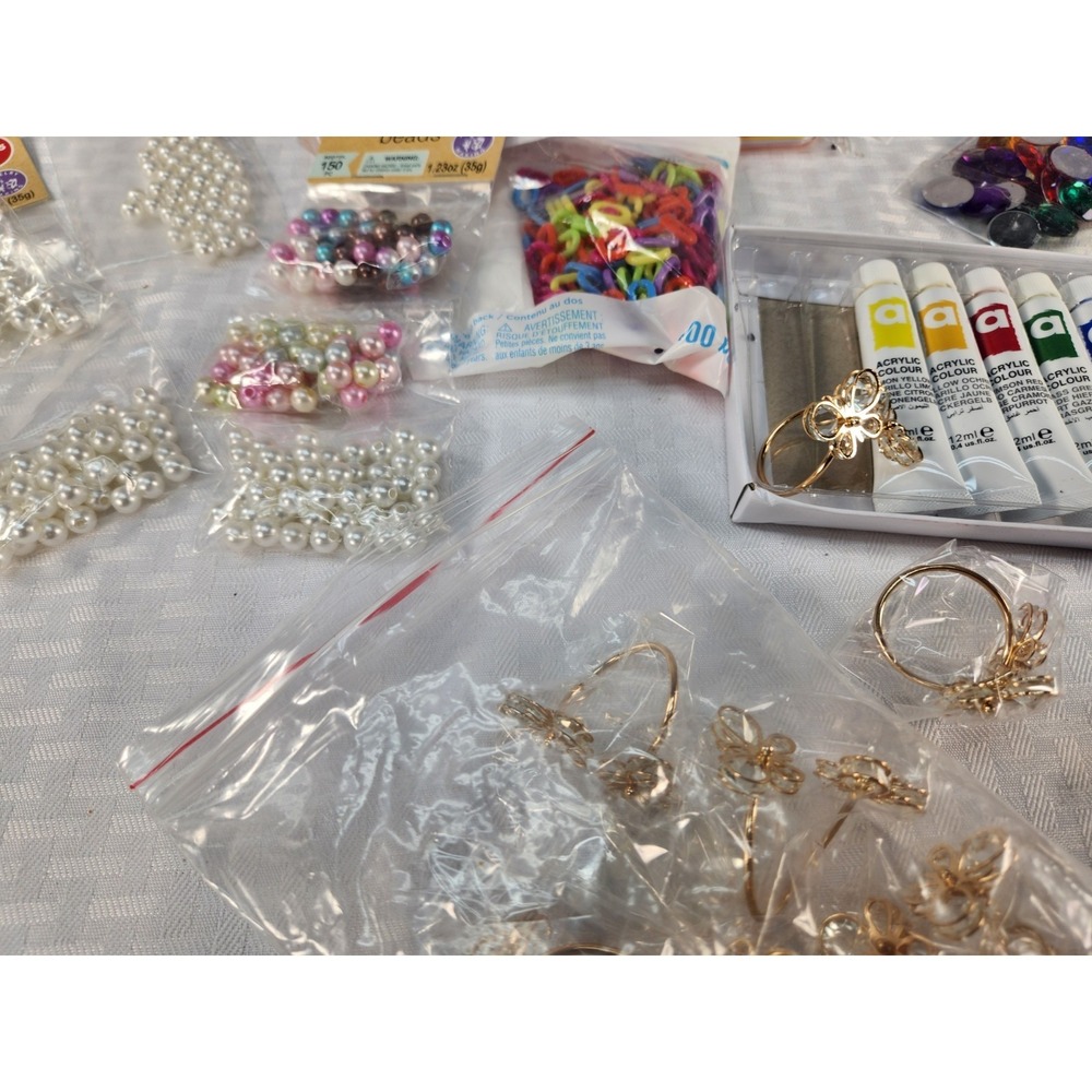Lot of Mixed Craft Supplies New & Used Assorted Paint, Scrapbooking, Sewing Etc - Picture 10 of 13